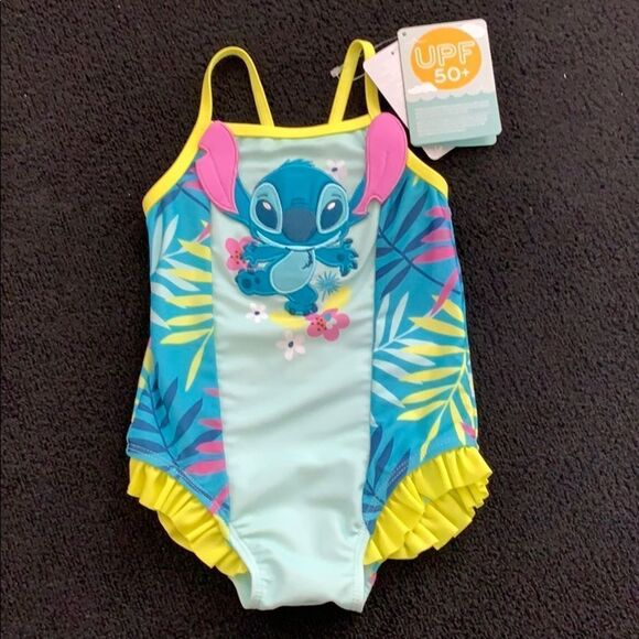 𝅺Girls Stitch One piece swim suit - Picture 1 of 4